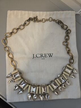 Vintage J.Crew Rhinestone Statement Necklace